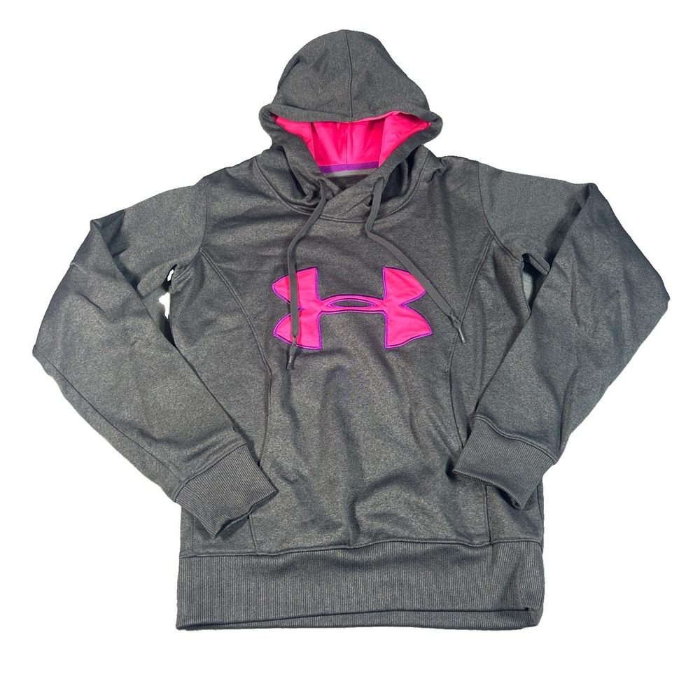 Under Armour Storm 1 Women's Gray Pullover Hoodie Sweatshirt Size XS